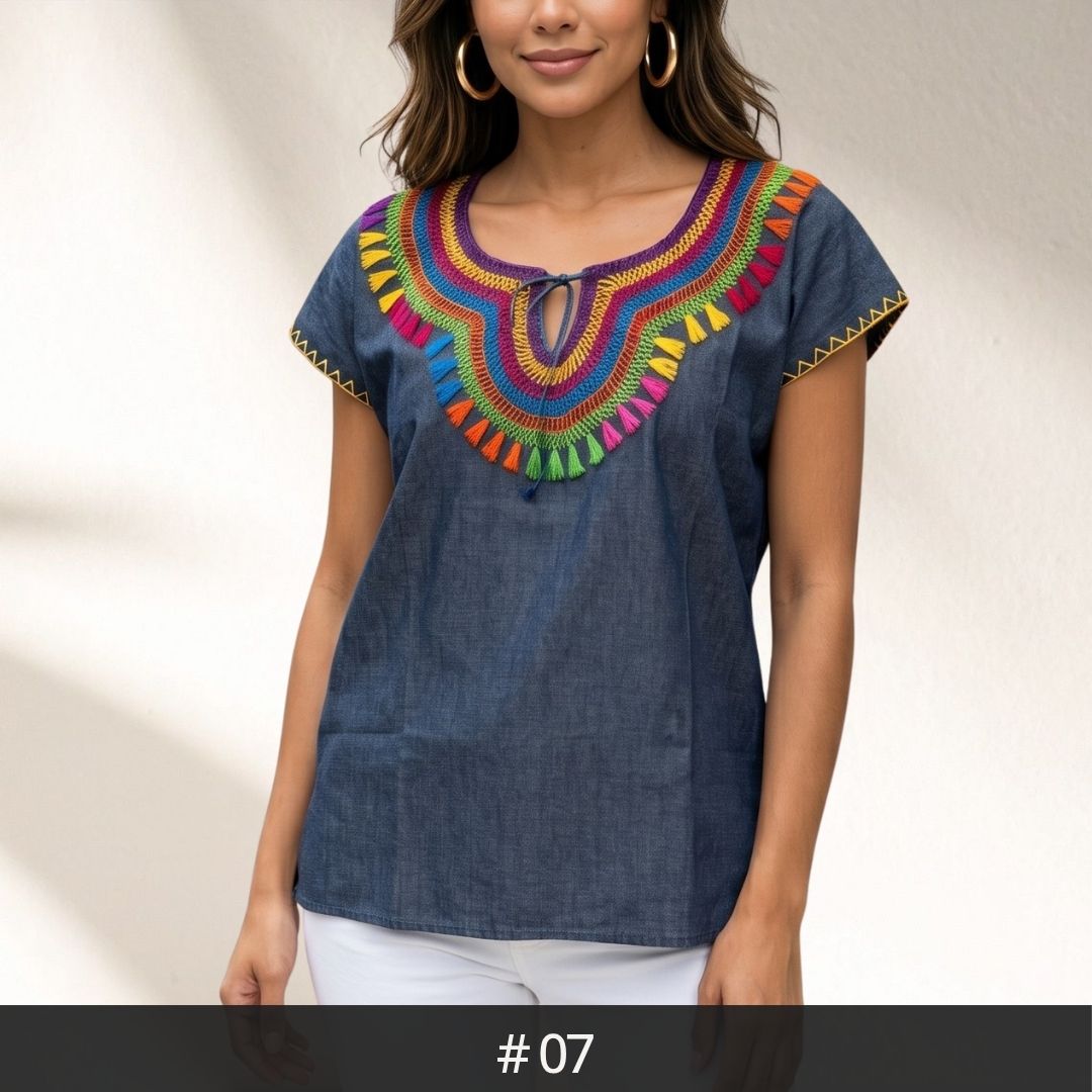 Blusa Chamula Denim