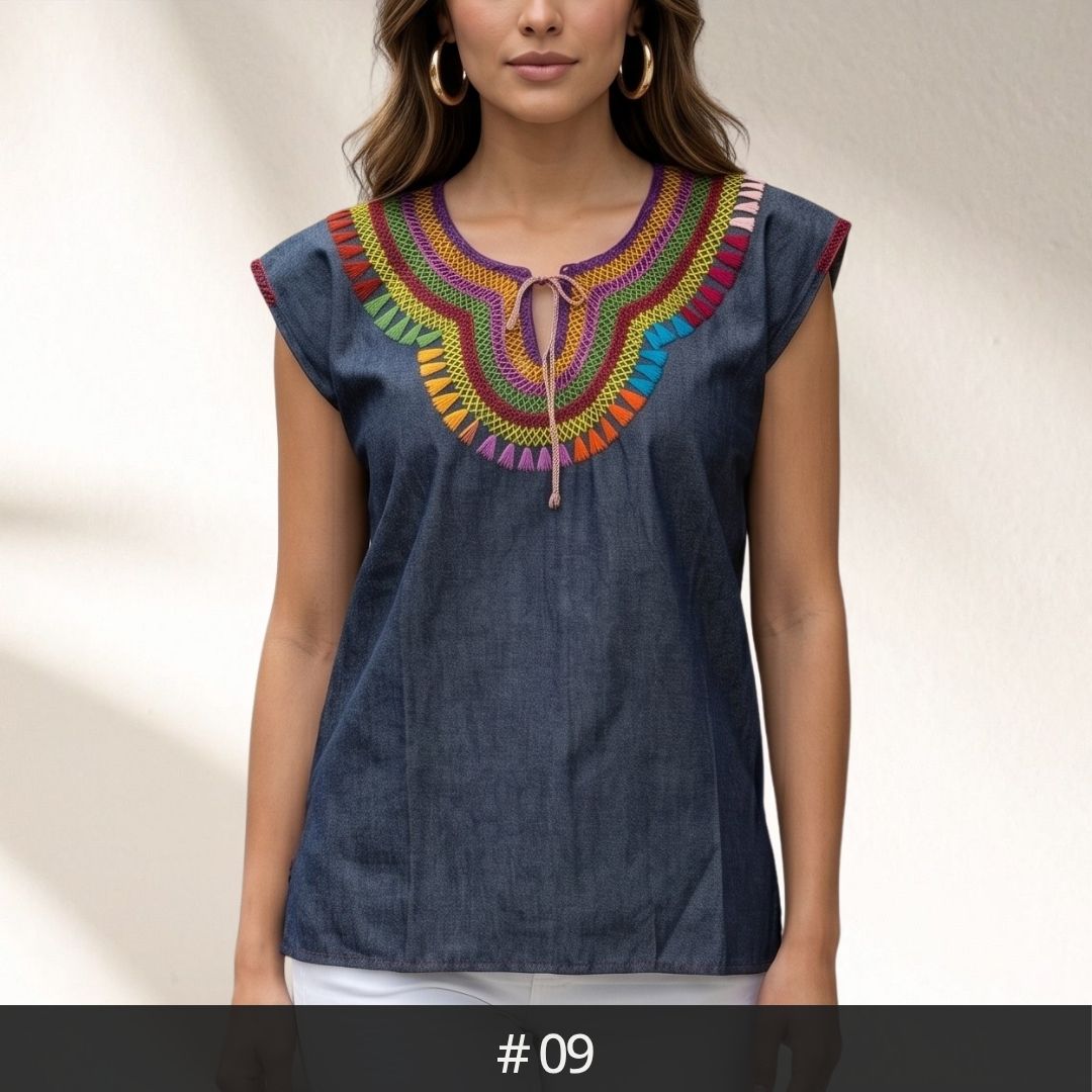 Blusa Chamula Denim