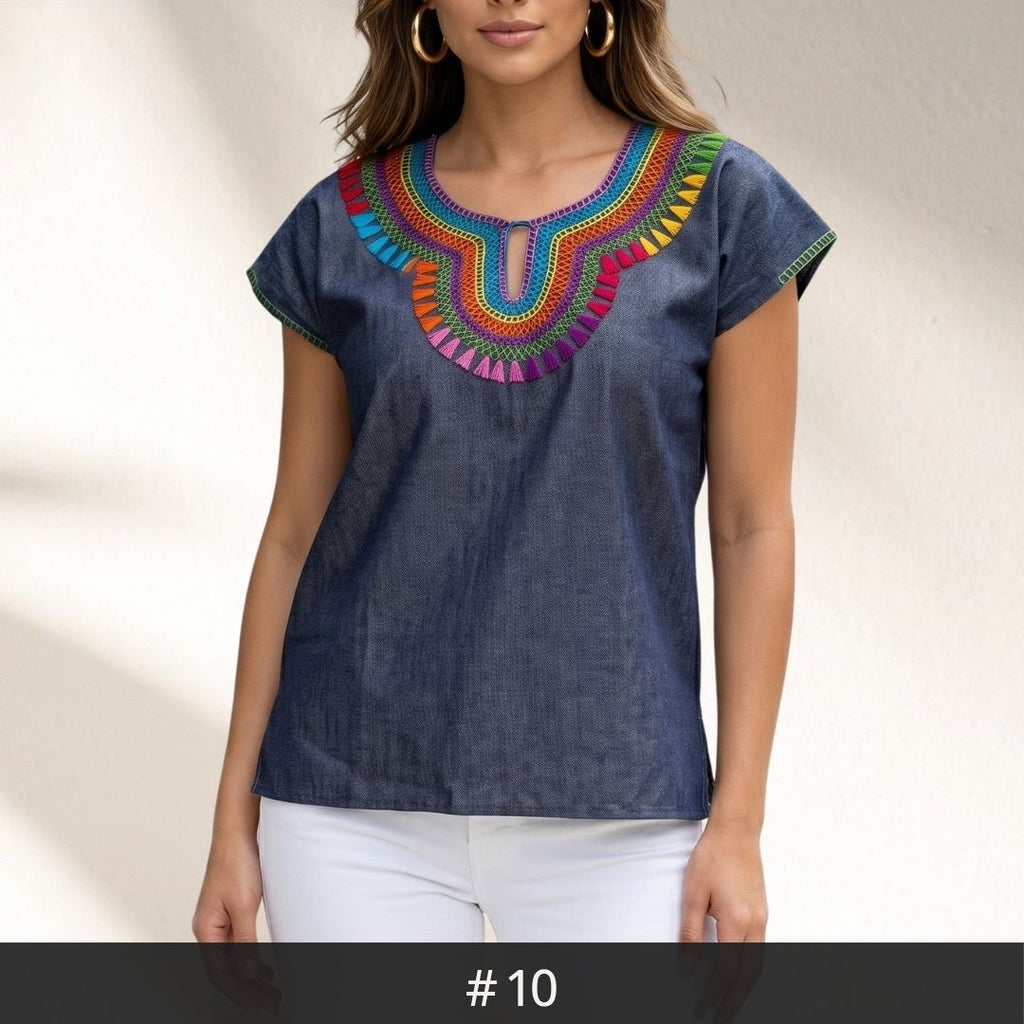 Blusa Chamula Denim