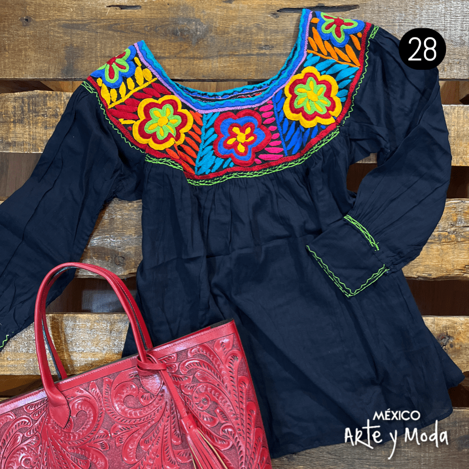 Bluson Aguacatenango - MÉXICO ARTE Y MODA - Blusón Artesanal