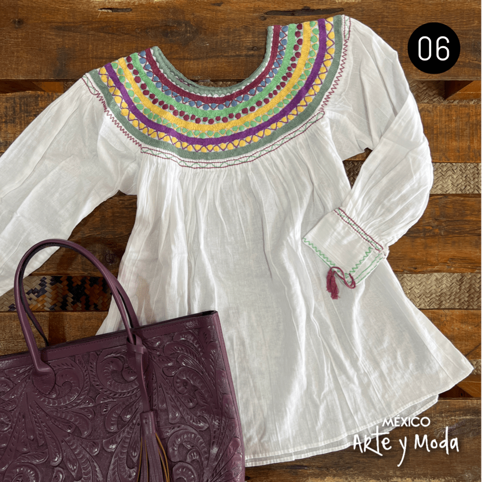 Bluson ArcoIris - MÉXICO ARTE Y MODA - Blusón Artesanal