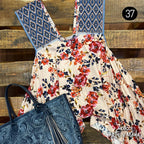 Bluson San Andres Asimetrico - MÉXICO ARTE Y MODA - Blusa Bordada