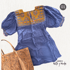 Bluson San Andres Contempo - MÉXICO ARTE Y MODA - Blusa Bordada