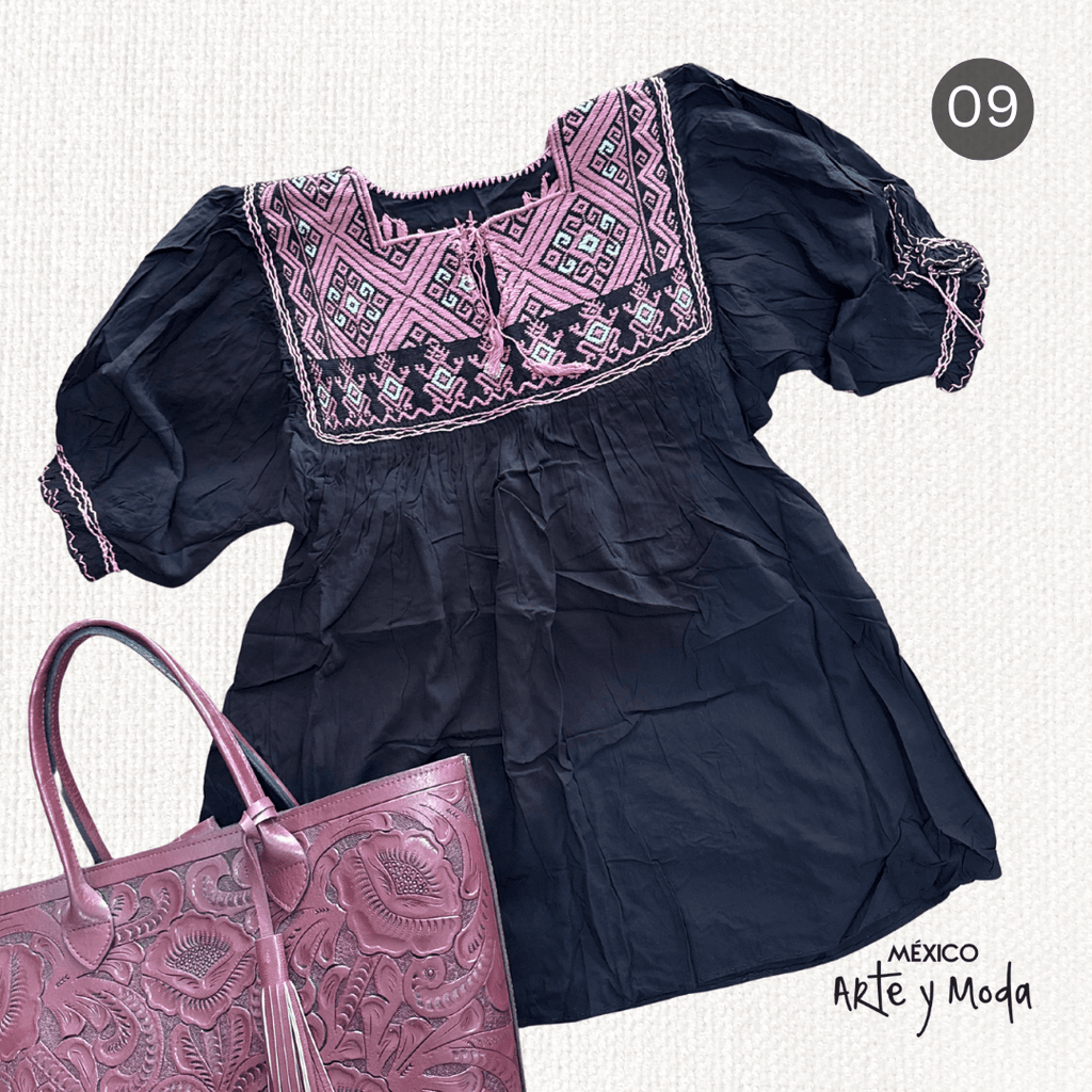 Bluson San Andres Contempo - MÉXICO ARTE Y MODA - Blusa Bordada