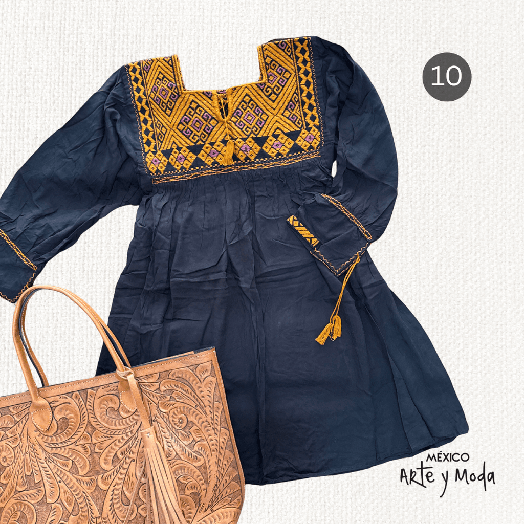 Bluson San Andres Rayon - MÉXICO ARTE Y MODA - Blusón Artesanal