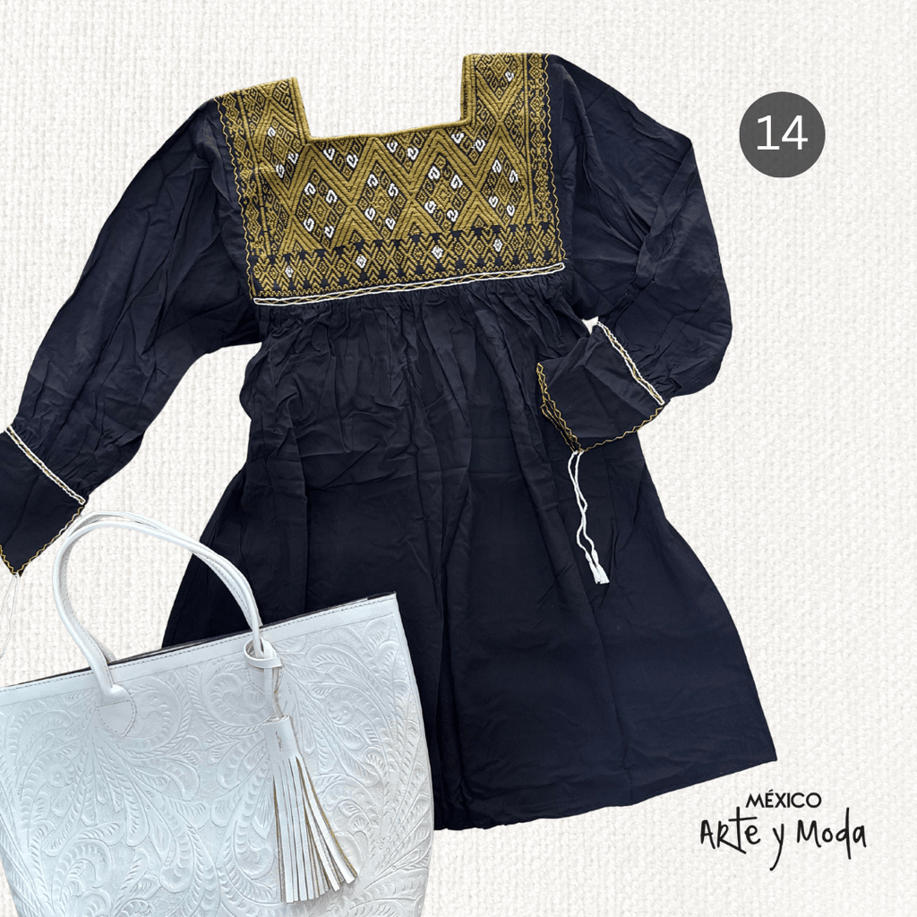 Bluson San Andres Rayon - MÉXICO ARTE Y MODA - Blusón Artesanal