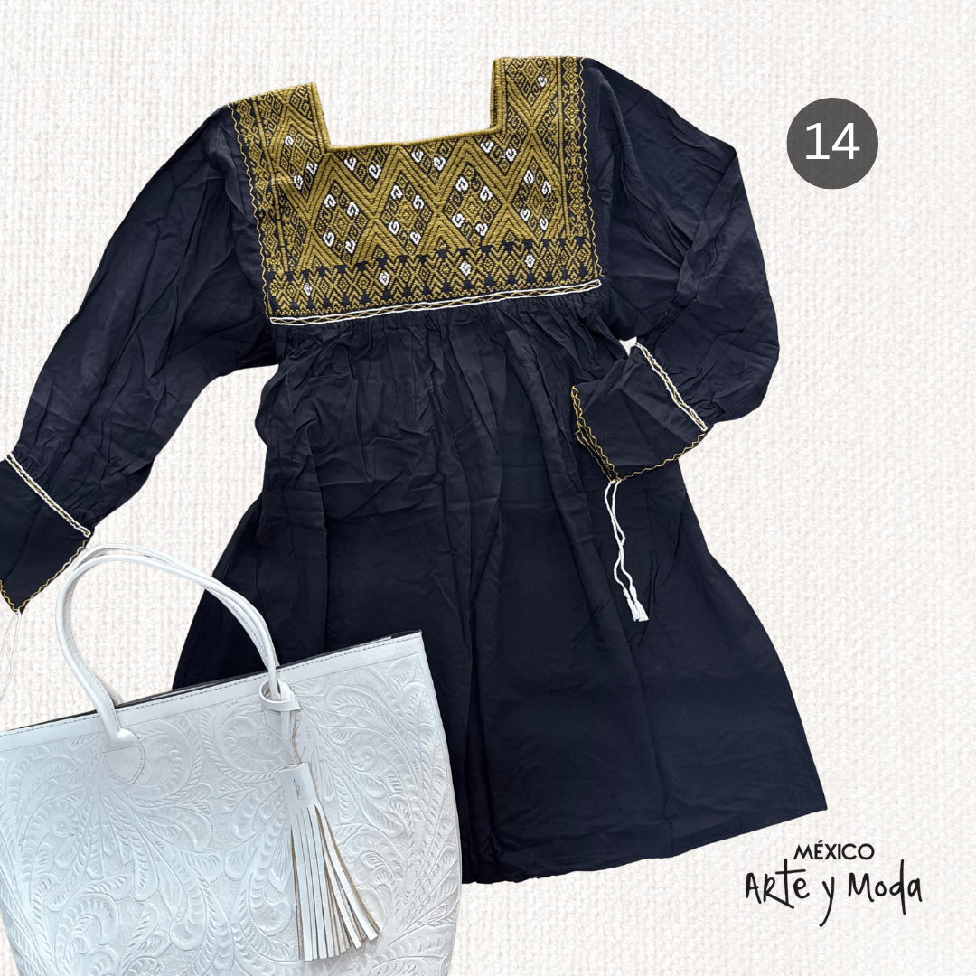 Bluson San Andres Rayon - MÉXICO ARTE Y MODA - Blusón Artesanal