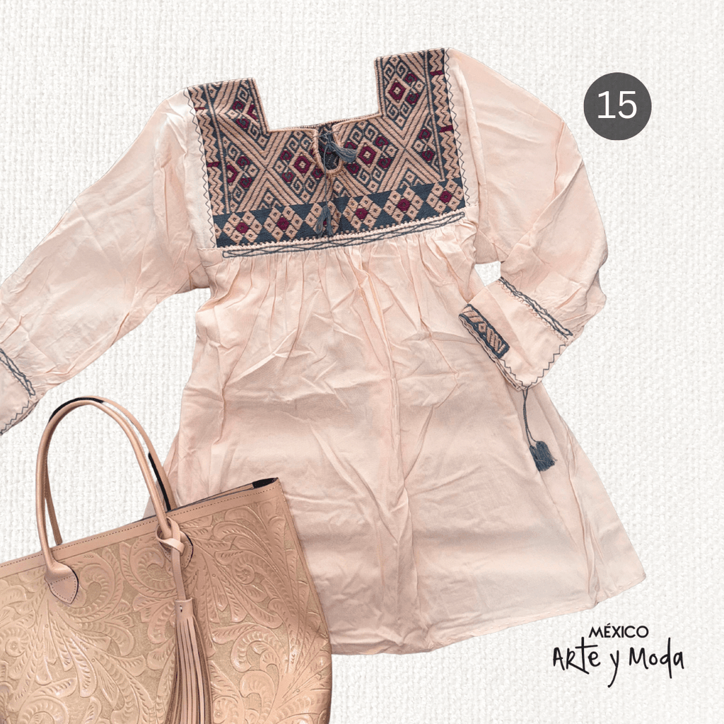 Bluson San Andres Rayon - MÉXICO ARTE Y MODA - Blusón Artesanal