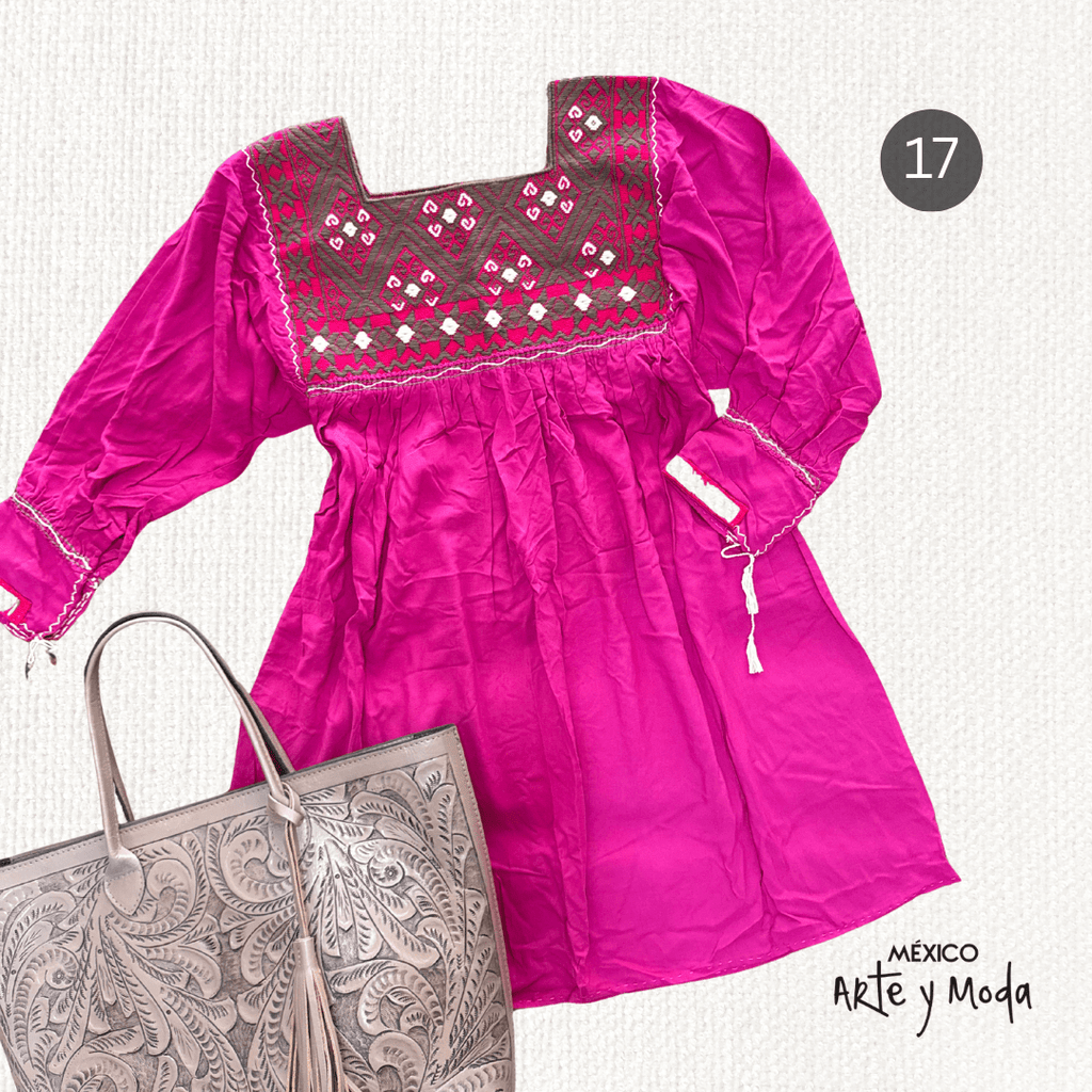 Bluson San Andres Rayon - MÉXICO ARTE Y MODA - Blusón Artesanal