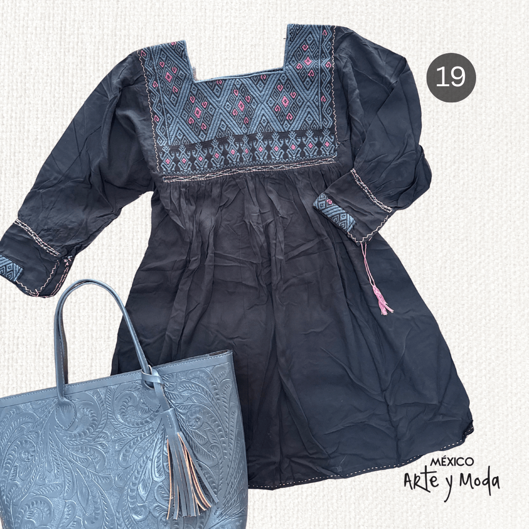 Bluson San Andres Rayon - MÉXICO ARTE Y MODA - Blusón Artesanal