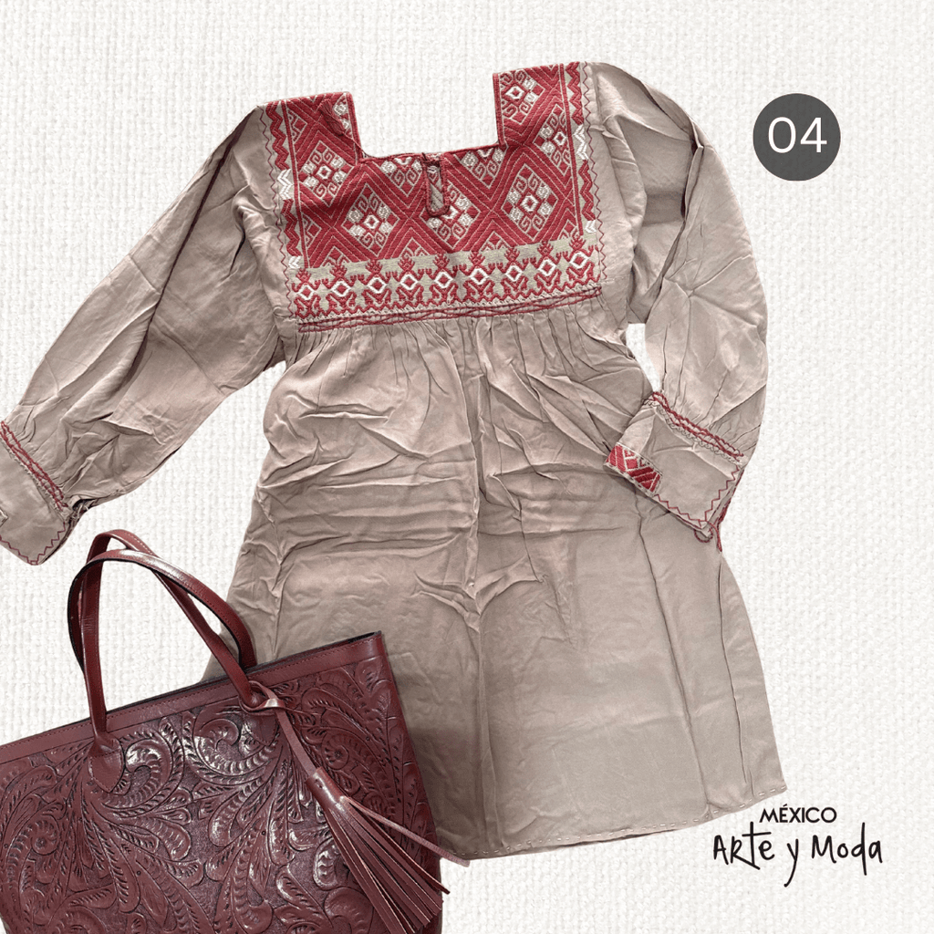 Bluson San Andres Rayon - MÉXICO ARTE Y MODA - Blusón Artesanal