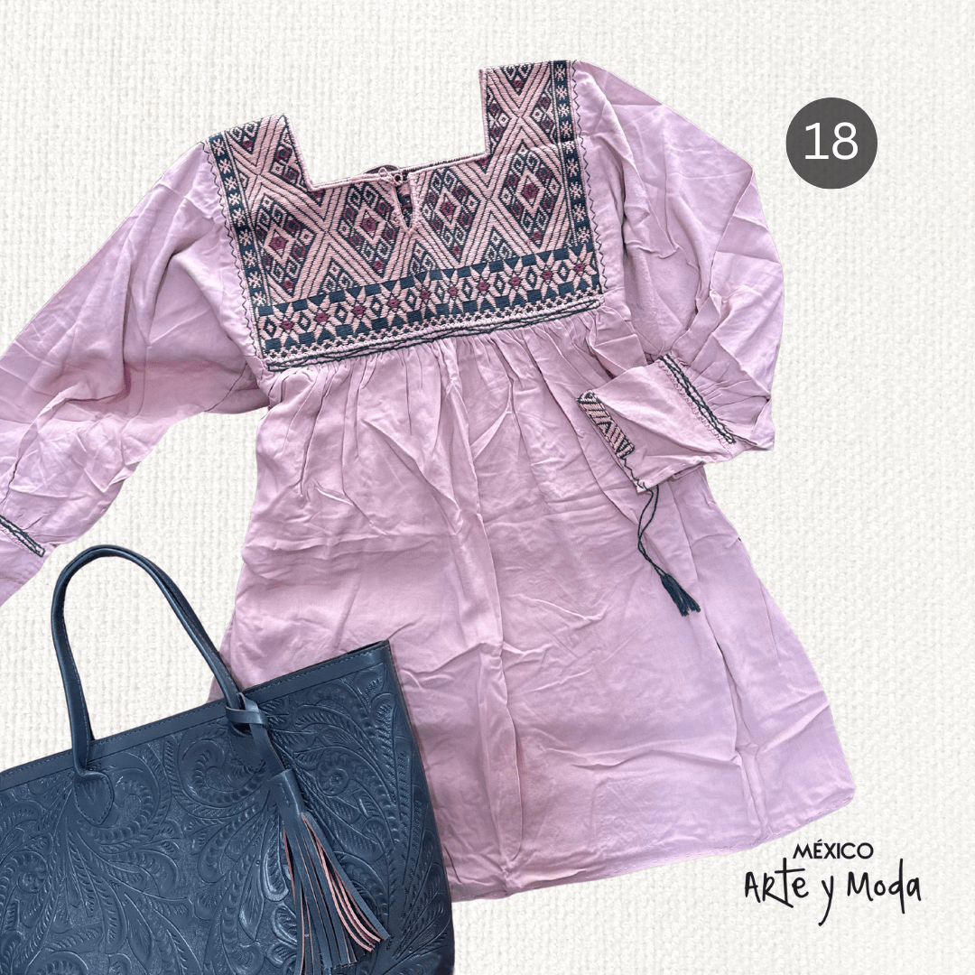 Bluson San Andres Rayon - MÉXICO ARTE Y MODA - Blusón Artesanal