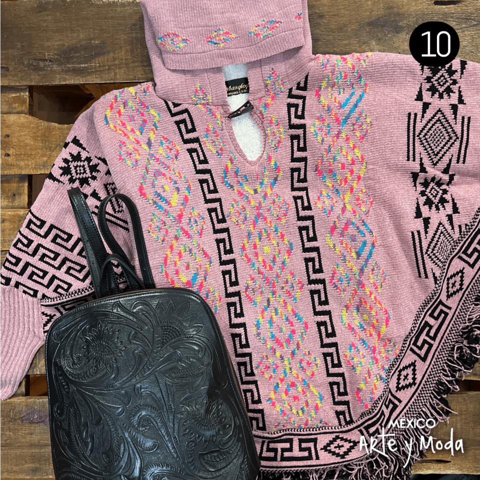 Capa de Punto Borreguillo - MÉXICO ARTE Y MODA - Capa Bordada