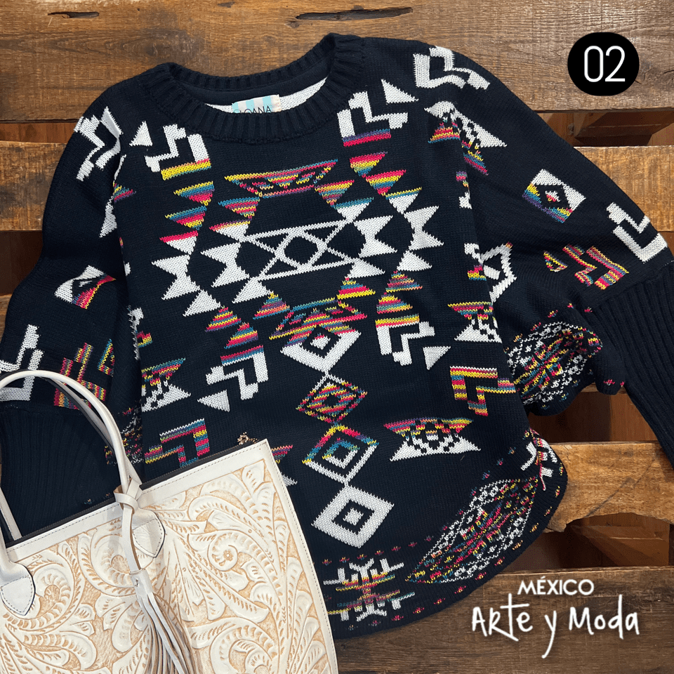 Capa de Punto - MÉXICO ARTE Y MODA - Capa Bordada