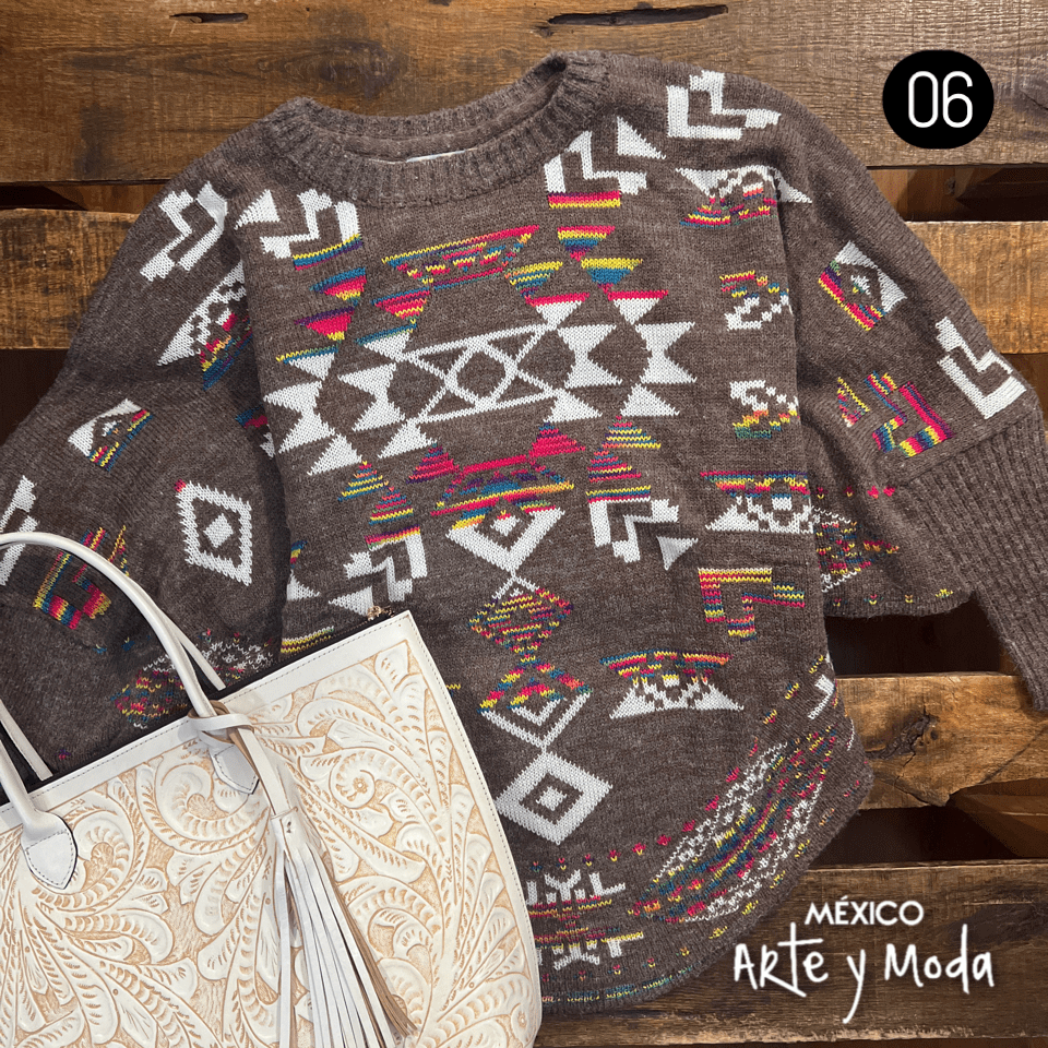 Capa de Punto - MÉXICO ARTE Y MODA - Capa Bordada