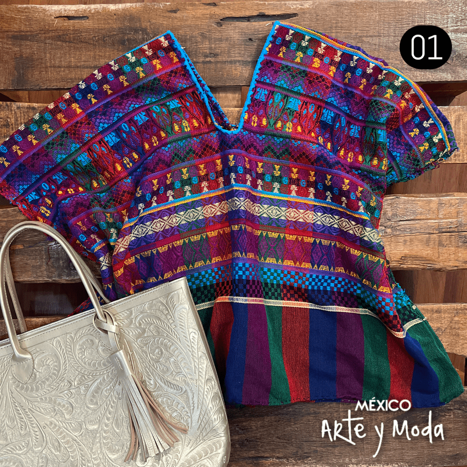 Capa Multiposicion Guate - MÉXICO ARTE Y MODA - Capa Bordada