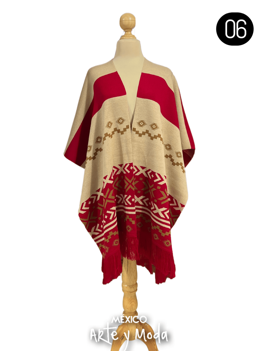 Cardigan Tartan - MÉXICO ARTE Y MODA - Capa Bordada