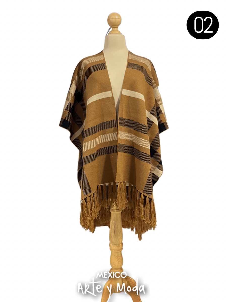 Cardigan Tartan - MÉXICO ARTE Y MODA - Capa Bordada