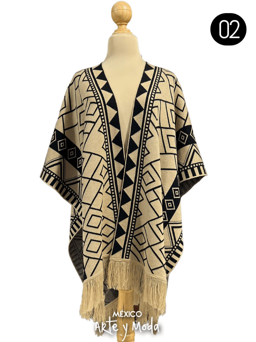 Cardigan Tribal - MÉXICO ARTE Y MODA - Capa Bordada