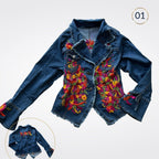 Cazadora Tenango Mezclilla - MÉXICO ARTE Y MODA - Chamarra