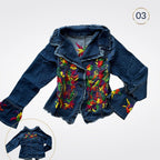 Cazadora Tenango Mezclilla - MÉXICO ARTE Y MODA - Chamarra