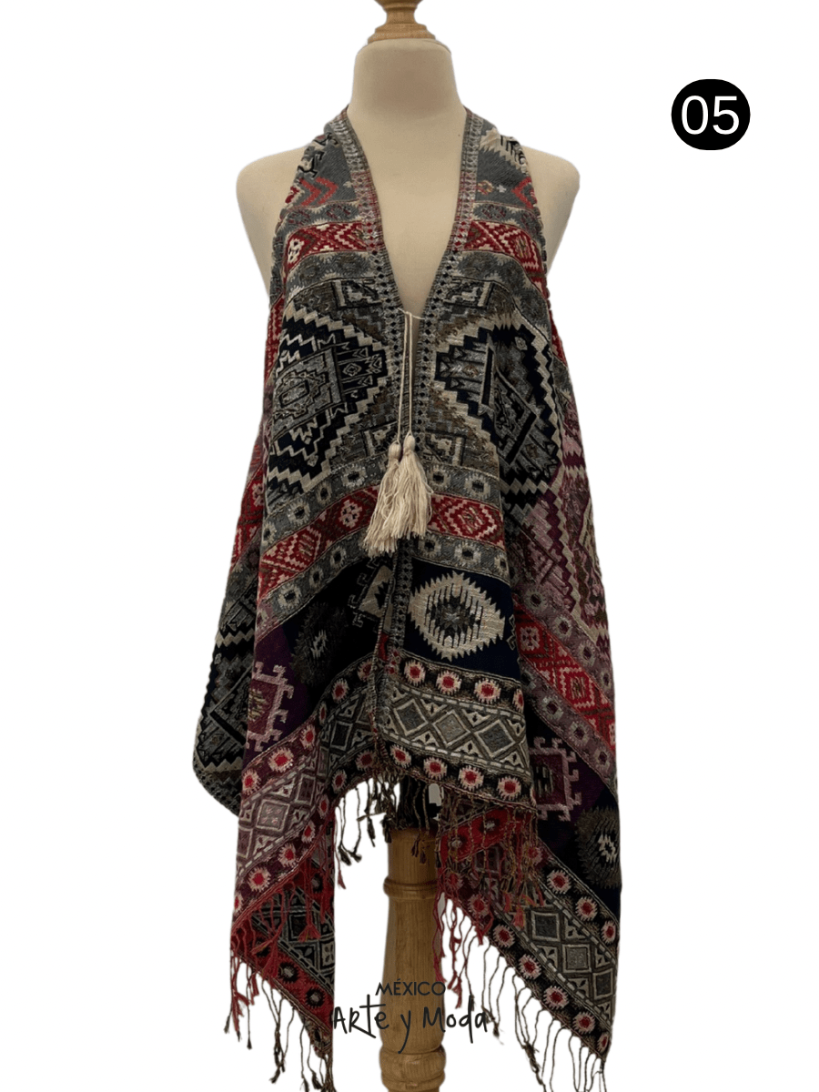 Chaleco Grecas - MÉXICO ARTE Y MODA - Chaleco