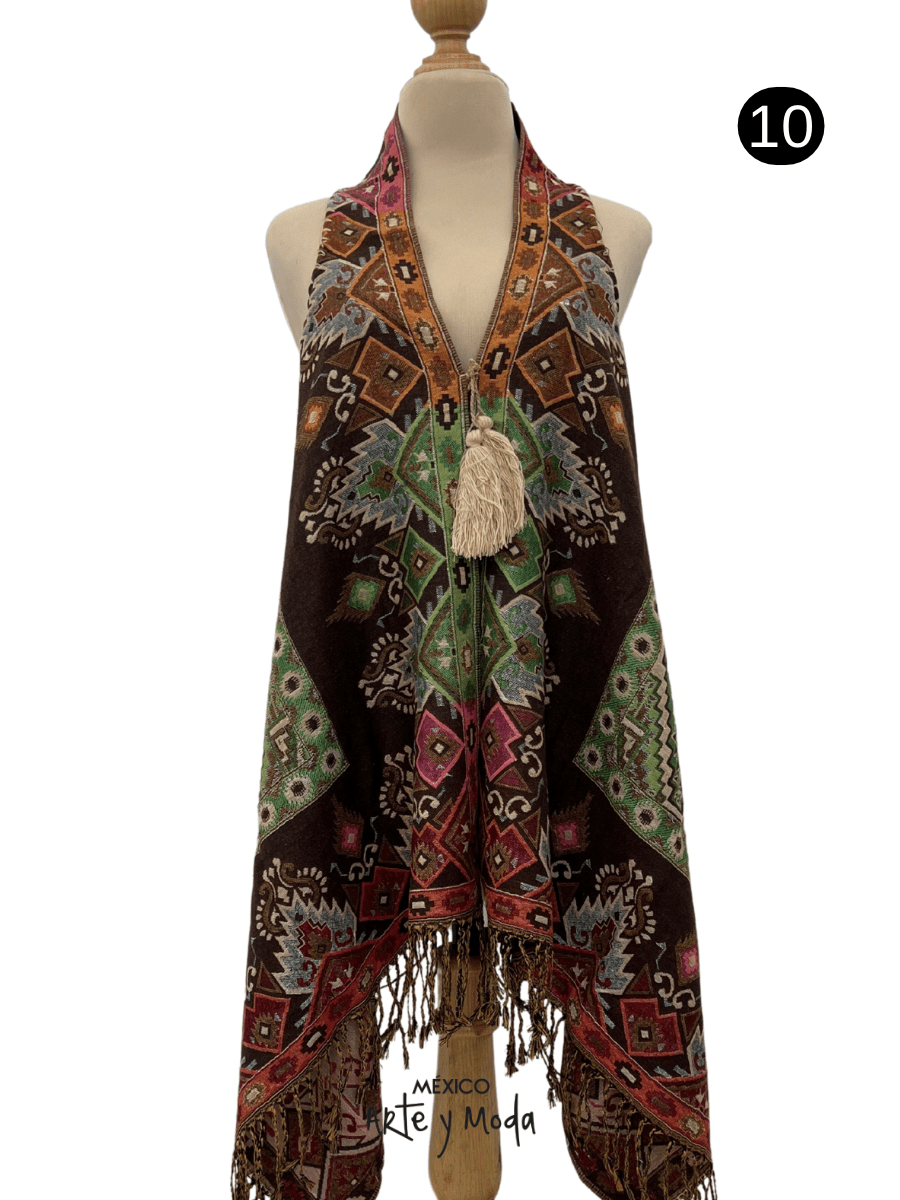 Chaleco Grecas - MÉXICO ARTE Y MODA - Chaleco