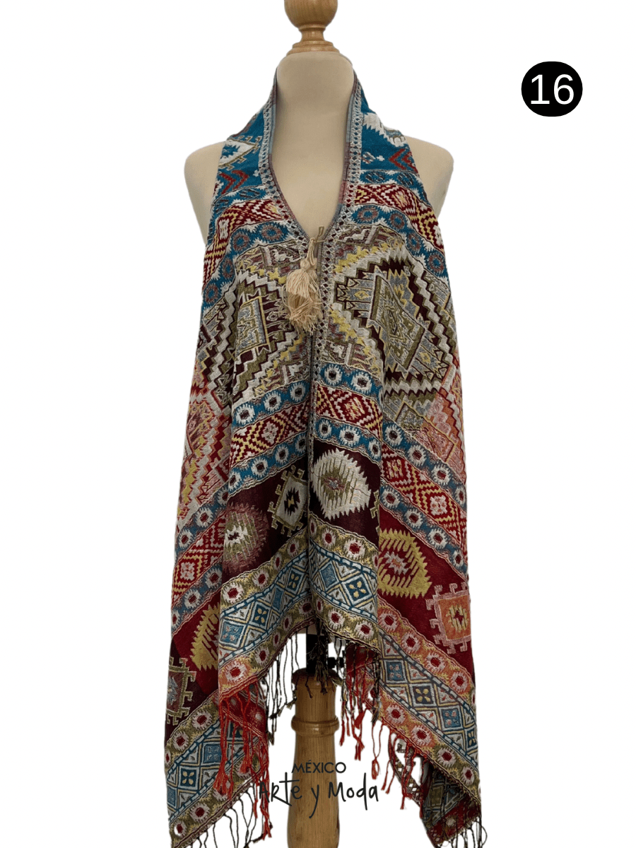 Chaleco Grecas - MÉXICO ARTE Y MODA - Chaleco