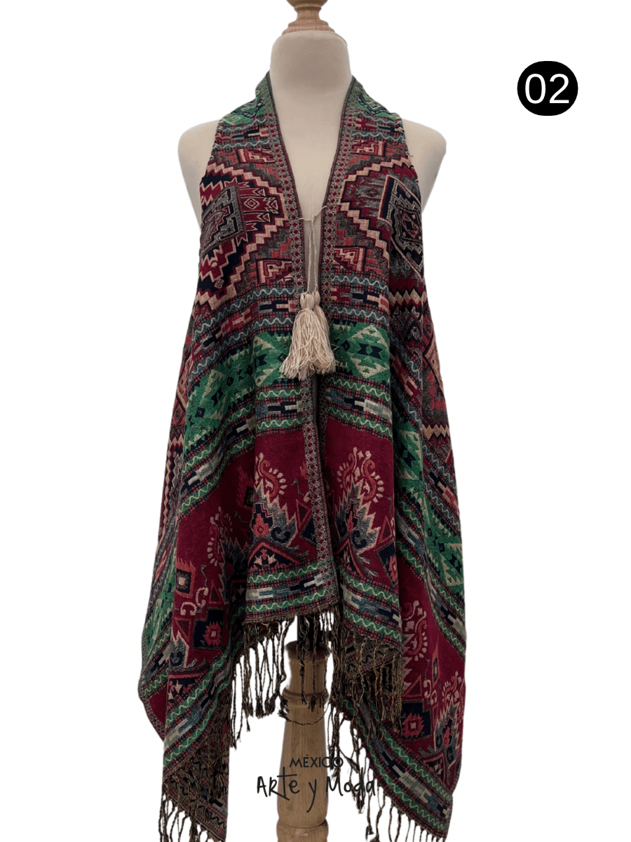 Chaleco Grecas - MÉXICO ARTE Y MODA - Chaleco