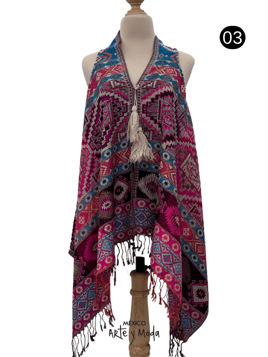 Chaleco Grecas - MÉXICO ARTE Y MODA - Chaleco
