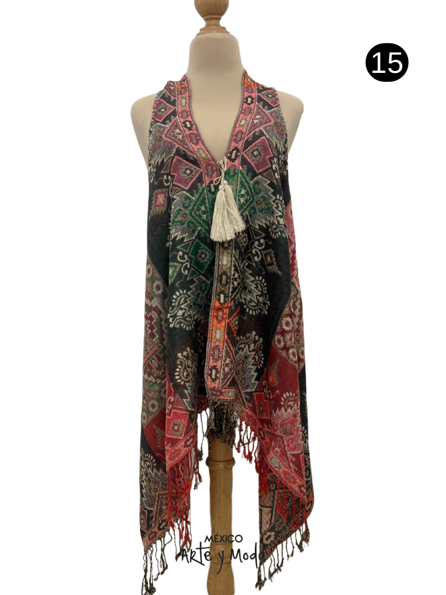 Chaleco Grecas - MÉXICO ARTE Y MODA - Chaleco
