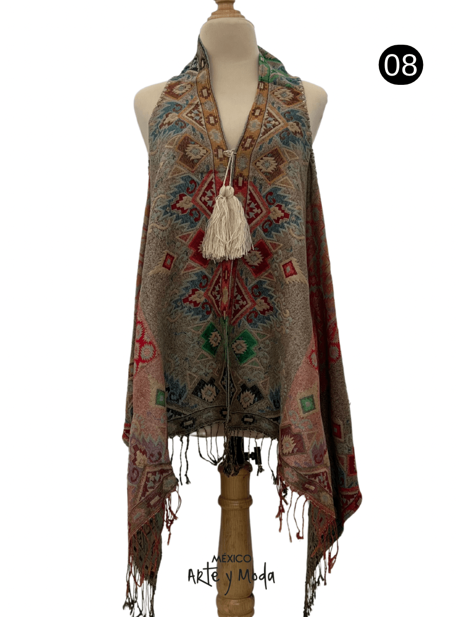 Chaleco Grecas - MÉXICO ARTE Y MODA - Chaleco