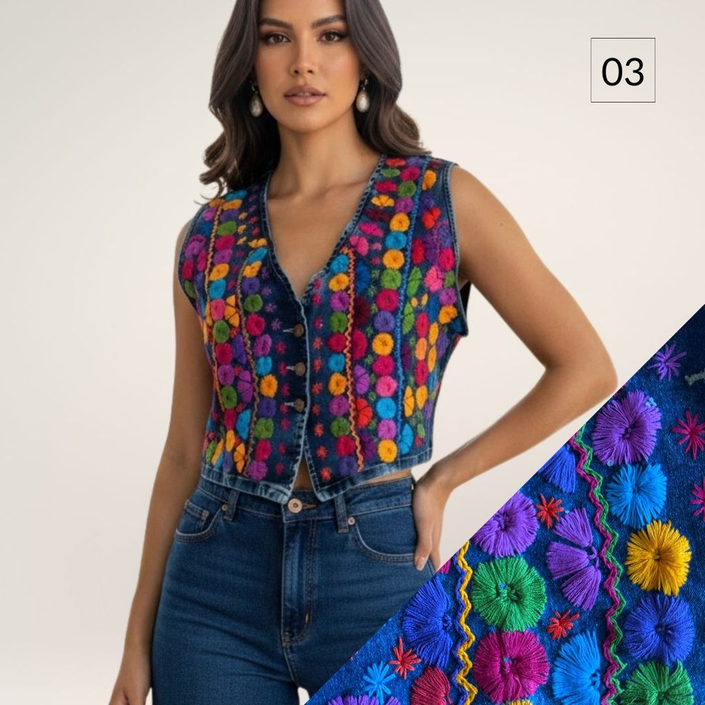 Chaleco Chamulita Denim