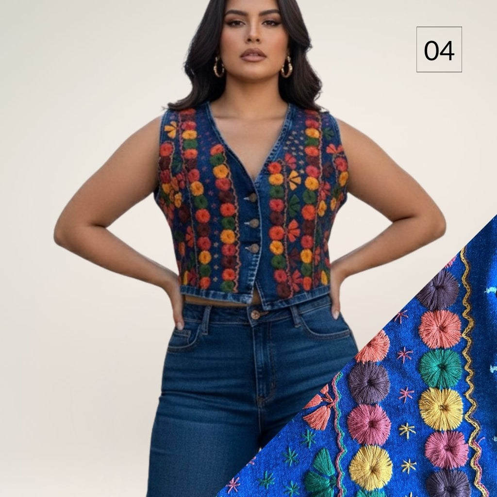 Chaleco Chamulita Denim