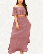 Conjunto Campesino - MÉXICO ARTE Y MODA - Vestido Bordado