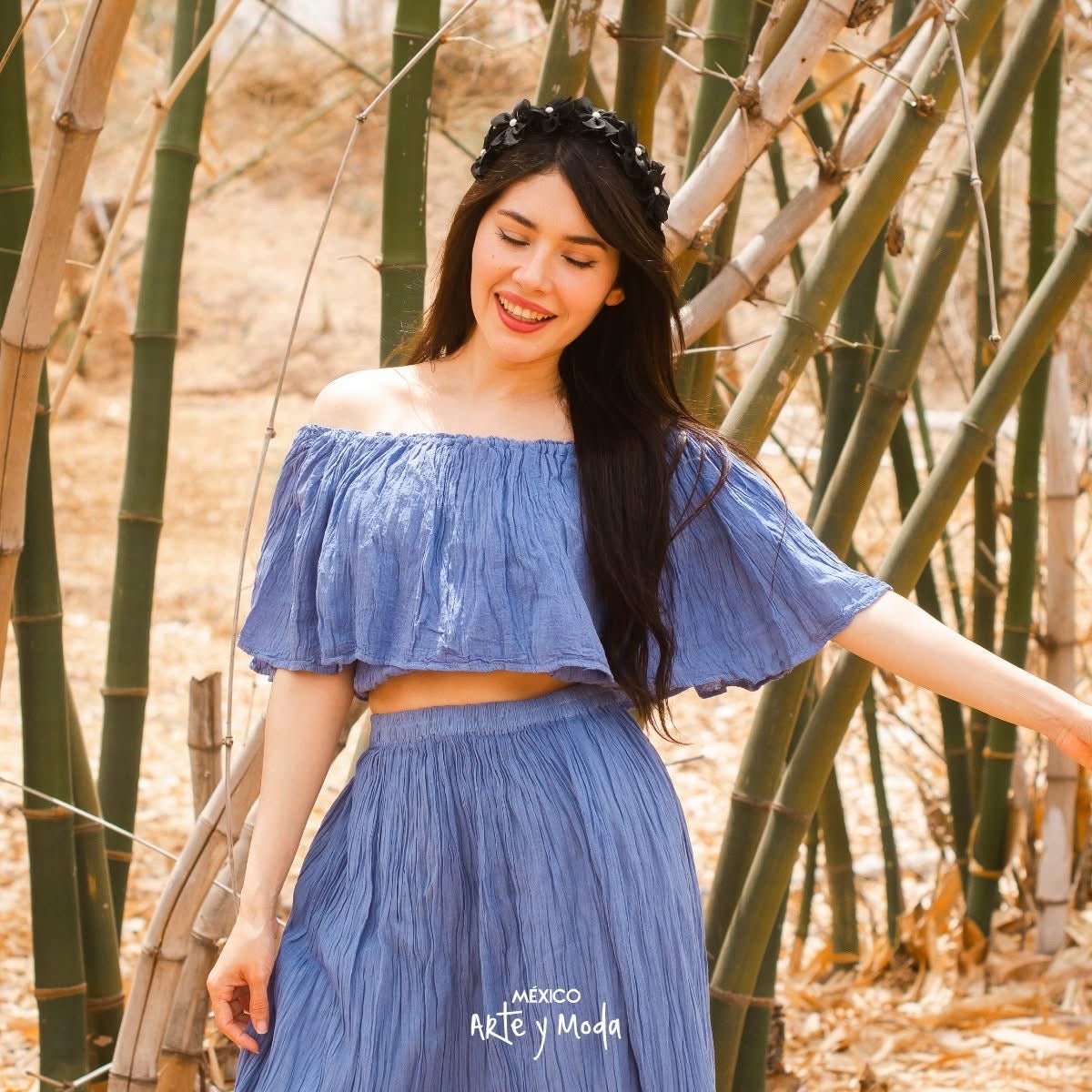 Conjunto Campesino - MÉXICO ARTE Y MODA - Vestido Bordado