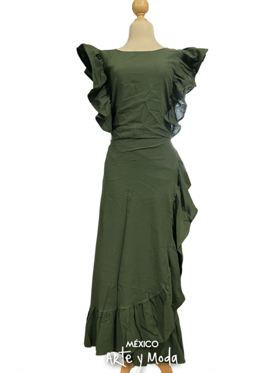 Conjunto Envolvente Volantes - MÉXICO ARTE Y MODA - Conjunto para Dama