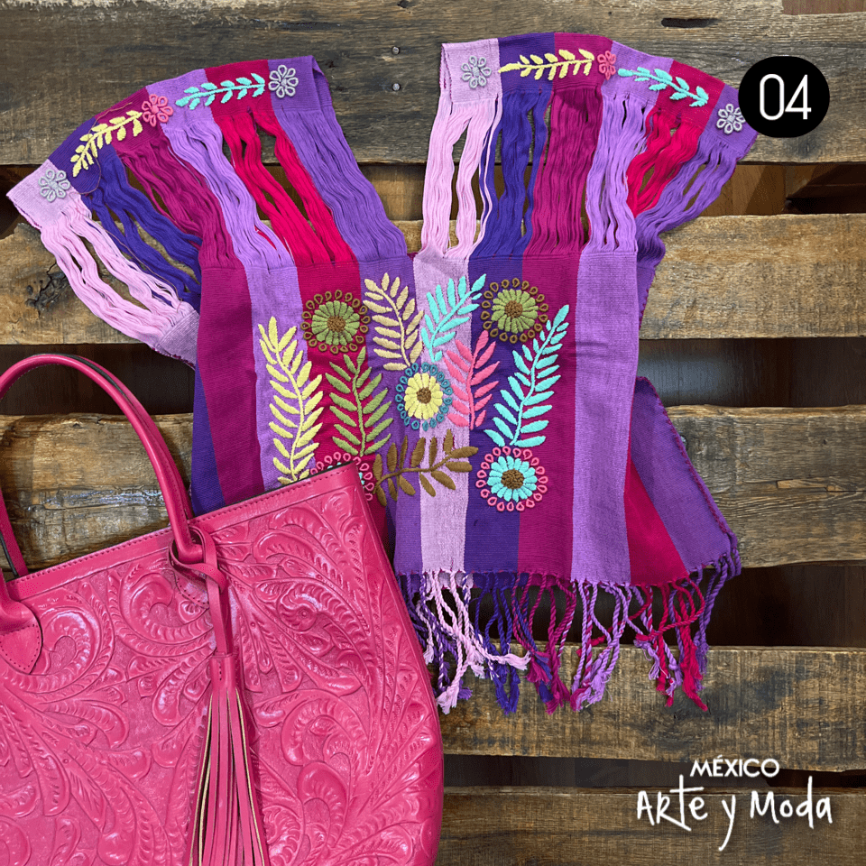 Crop Top Fusion - MÉXICO ARTE Y MODA - Blusa Bordada