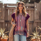 Huipil Boho Chic - MÉXICO ARTE Y MODA - Blusa Bordada