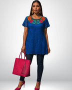 Huipil Encaje Zinac - MÉXICO ARTE Y MODA - Blusa Bordada