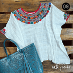 Huipil Rococo - MÉXICO ARTE Y MODA - Blusa Bordada