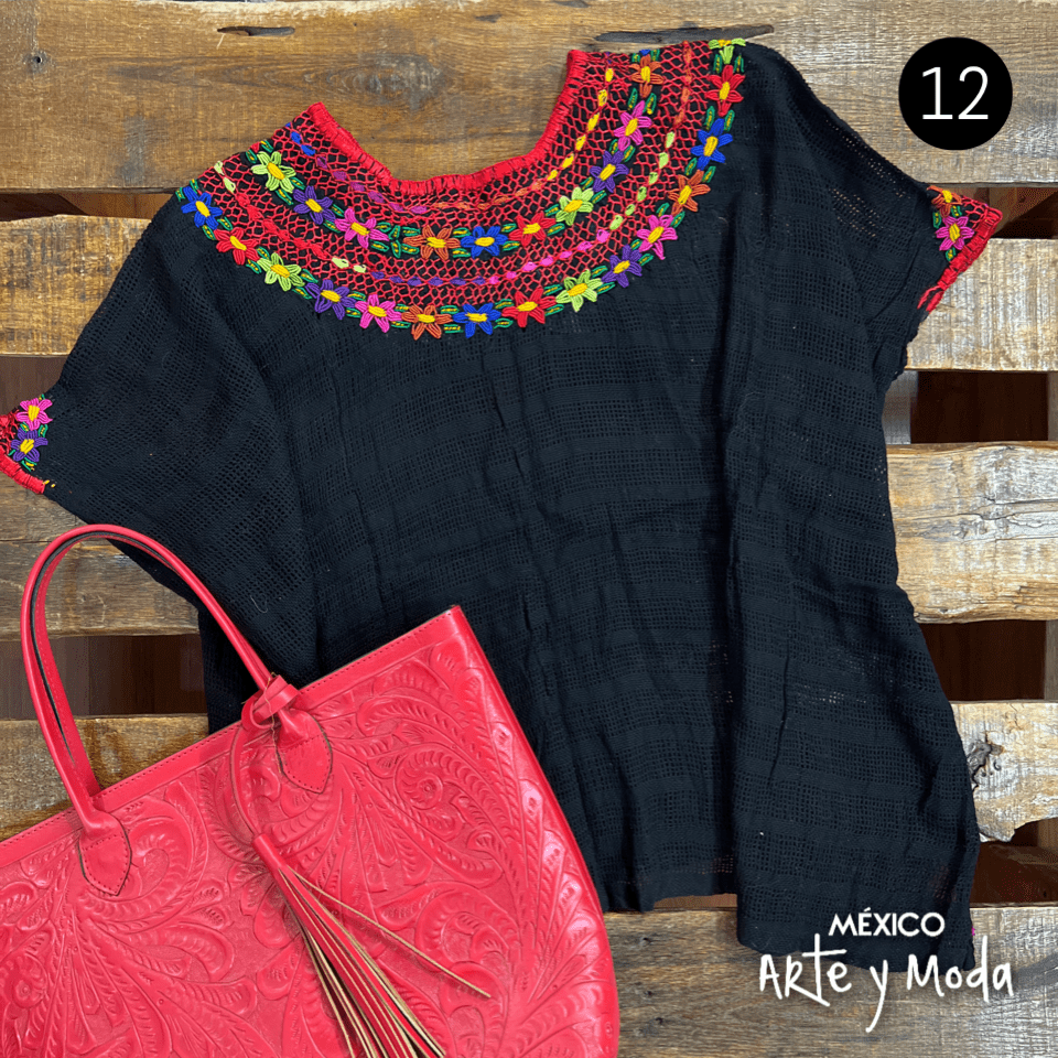 Huipil Rococo - MÉXICO ARTE Y MODA - Blusa Bordada