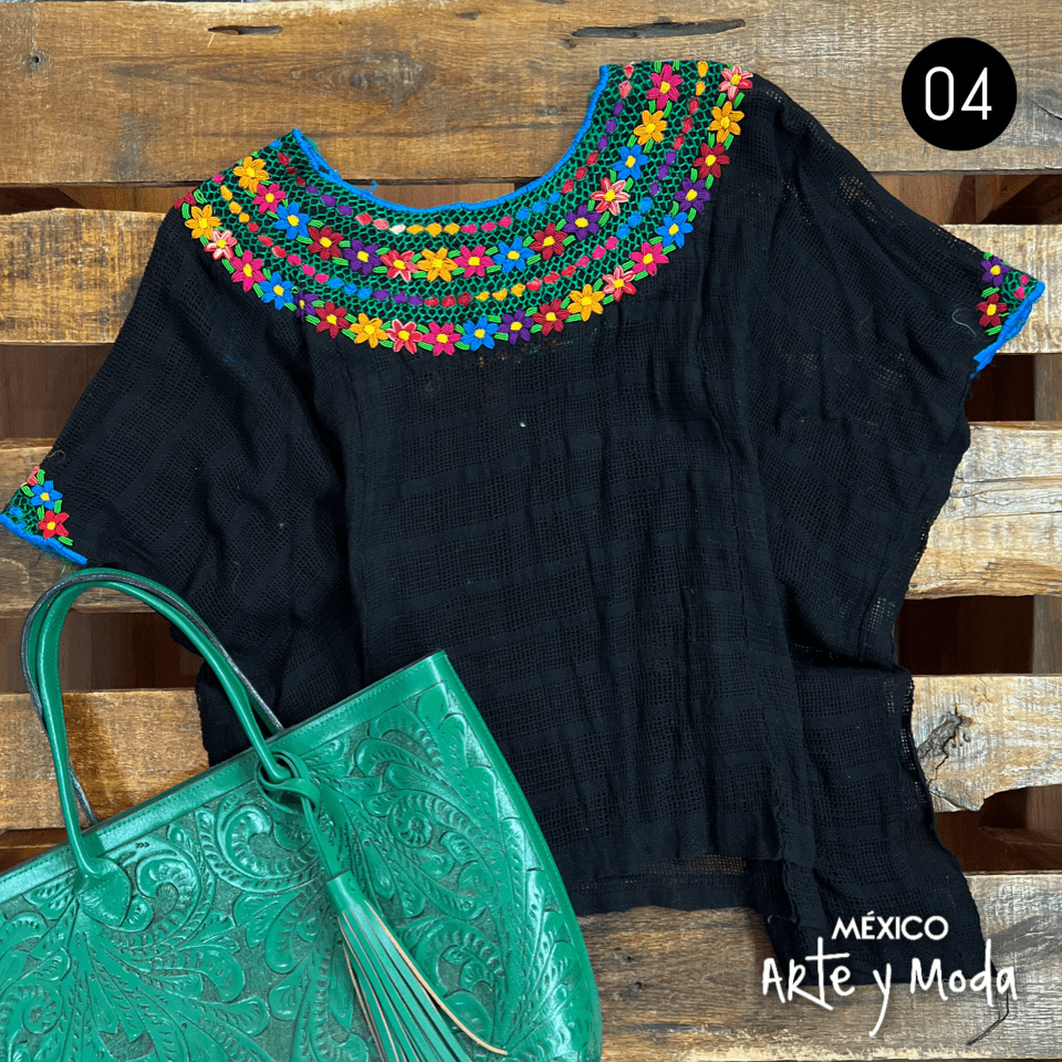 Huipil Rococo - MÉXICO ARTE Y MODA - Blusa Bordada