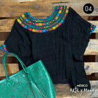 Huipil Rococo - MÉXICO ARTE Y MODA - Blusa Bordada