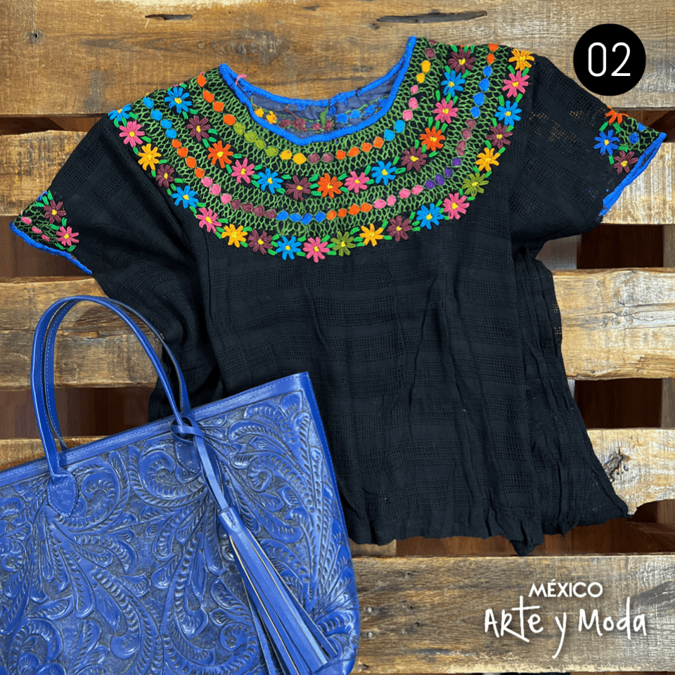 Huipil Rococo - MÉXICO ARTE Y MODA - Blusa Bordada