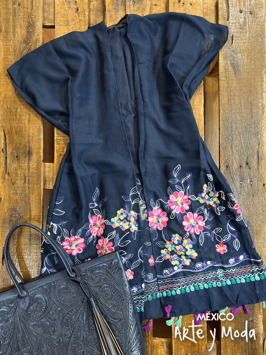 Kimono Bordado - MÉXICO ARTE Y MODA - Chaleco