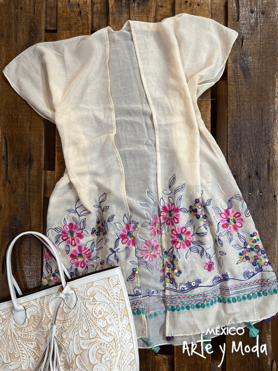Kimono Bordado - MÉXICO ARTE Y MODA - Chaleco