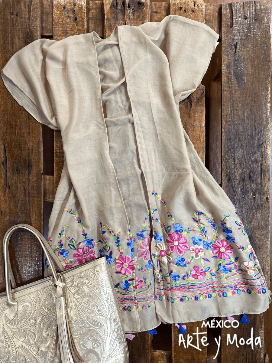 Kimono Bordado - MÉXICO ARTE Y MODA - Chaleco