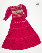 Maxi Vestido 3 Regiones - MÉXICO ARTE Y MODA - Vestido Bordado