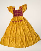 Maxi Vestido Fusiones | San Andres - Rococo - MÉXICO ARTE Y MODA - Vestido Bordado